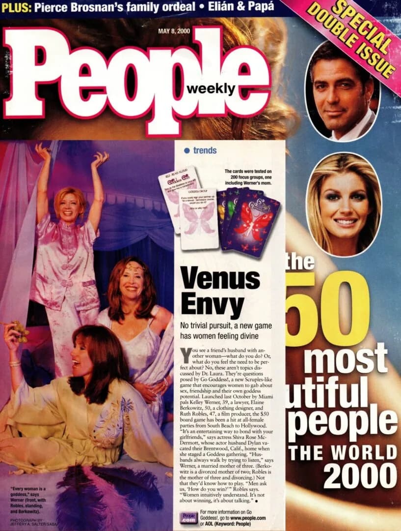 People Magazine cover beside its Venus Envy feature on the Go Goddess! game