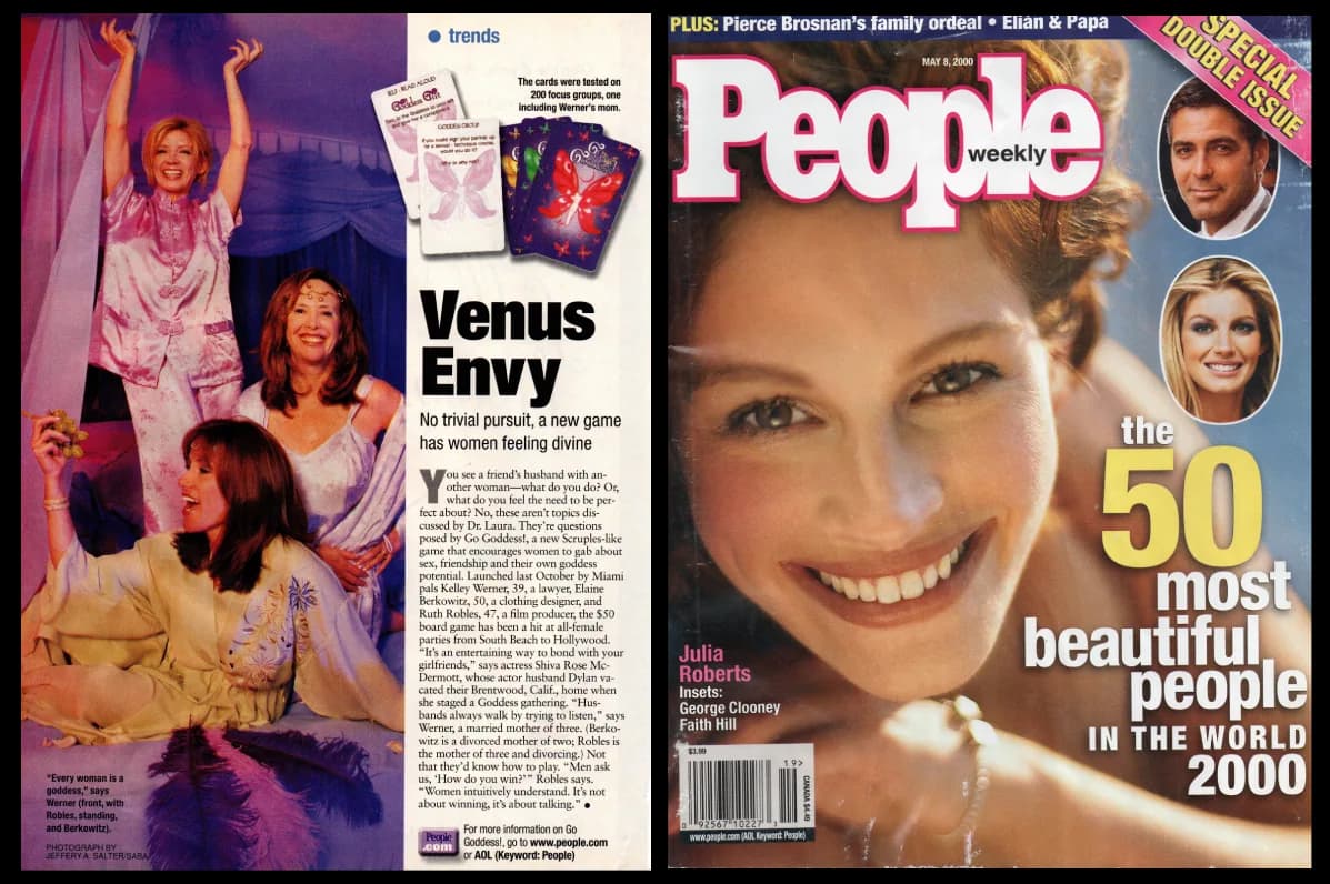 People Magazine Venus Envy feature on the Go Goddess! game