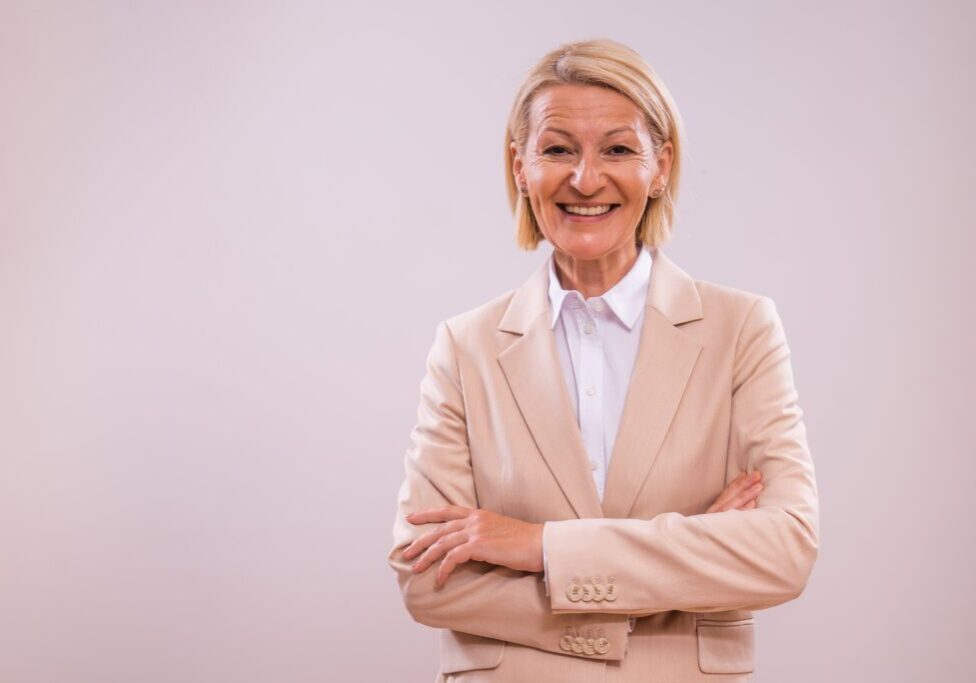 Professional woman with arms crossed